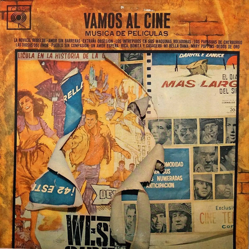 Vamos Al Cine - Música De Películas Lp 