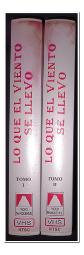 Vhs Lo Que El Viento Se Llevo, 2 Cassette Vhs (Usado)