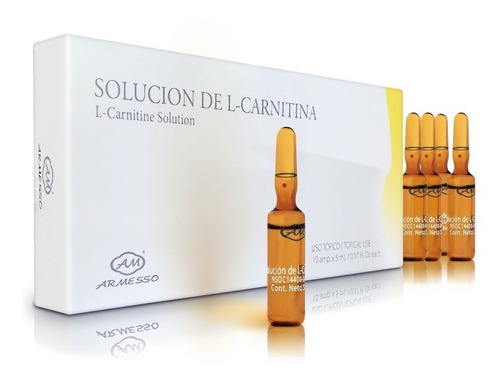 L-carnitina 10 Ampollas Molecula - Unidad a $10990