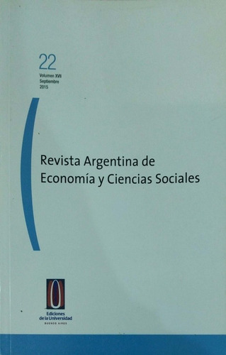 Revista Argentina De Economía Y Ciencias Sociales Usado # 