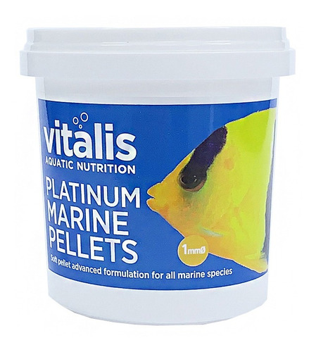 Vitalis Platinum Marine Pellets 70g - 1mm - Ração Peixes