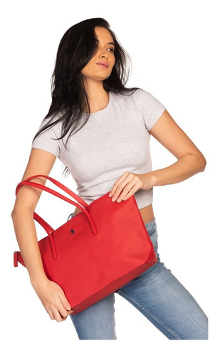 Imagen 8 de 8 de Bolsa Tote Hpc Polo Logo Bordado De La Marca