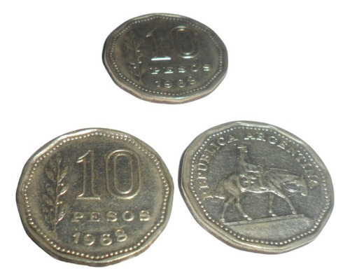 Moneda Argentina 10 Pesos 1968 ( El Resero) (Usado)