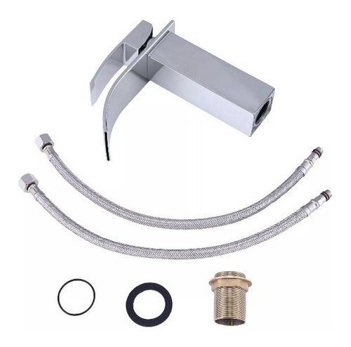 Imagem 4 de 4 de Torneira Banheiro Misturador Monocomando Metal Inox T103-04