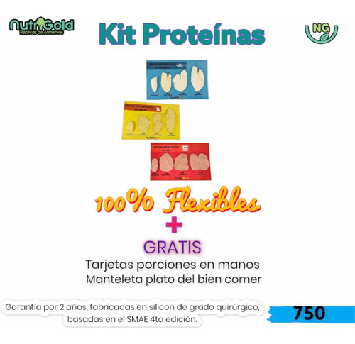 Réplicas De Alimentos Kit Proteínas 12pz 100% Flexibles