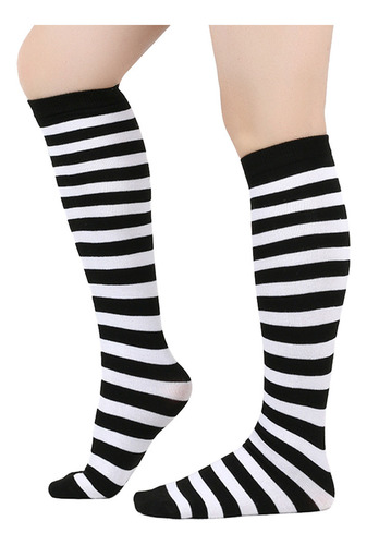 Calcetines B Para Invierno, Cálidos, A Rayas, Para Pantorril