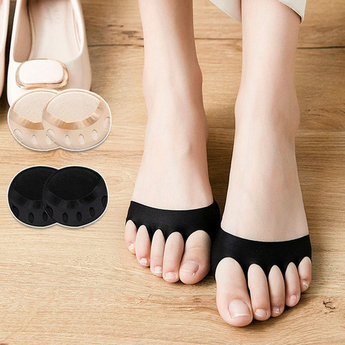 5 Pares De Meias Palmilha Almofadas Do Antepé De 5 Dedos *