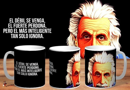 Taza - Tazón De Ceramica Albert Einstein Frase Art