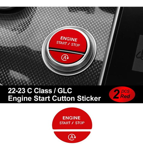 Adhesivo H2car Interior Engine One Start Stop Con Botón De L