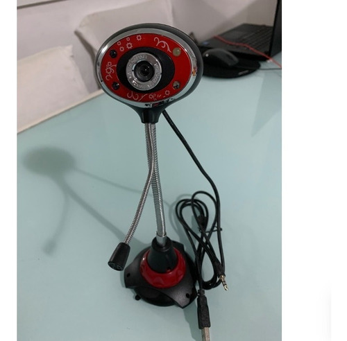 Webcam Plug In Play Com Luz E Audio Embutido 