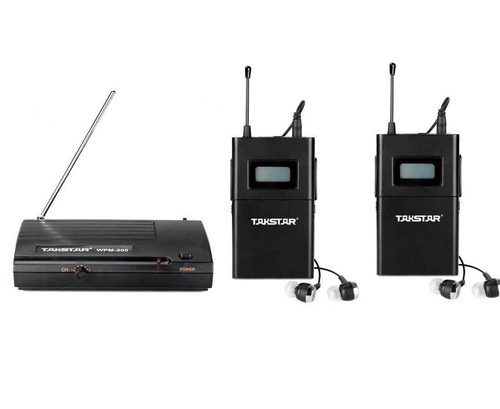 Monitores In Ear Takstar 6 Canales Wpm200 Uhf 2 Receptores
