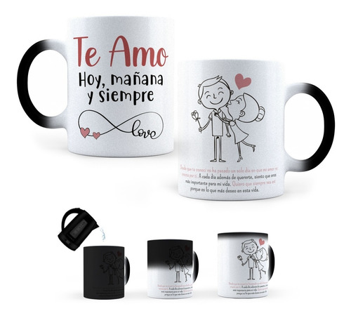 Taza Mágica Pareja / Amor Personalizada