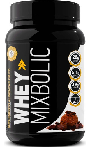 Whey Protein Mix Bolic 908g Sabor: Chocolate - Fórmula Com 28g De Proteína Por Dose