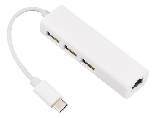 Adaptador Usb-c 3.1 A Red Ethernet Lan Rj45 + 3 Usb 3.0