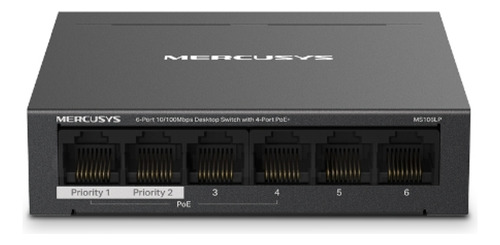 Switch Tp-link Ms106lp 6 Port A 10/100 Mbps C/4 Port Poe+