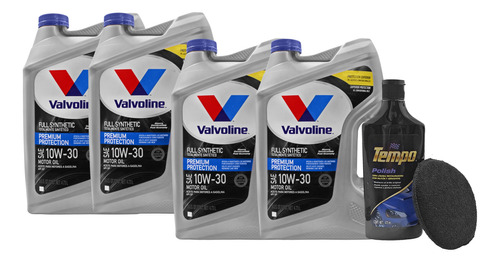 4 Garrafas Aceite Valvoline 5w30 Sintetico Premium 4.73 Lts