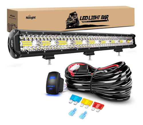 Barra De Luz Led De 26 Pulgadas Y 540 W, Combo De Punto De I