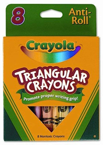 Crayones Triangulares  8/caja   Juego De 3 