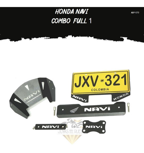 Kit Combo Full 1 Partes Lujo Moto Honda Navi