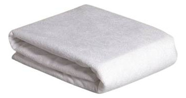 Distrihogar protector de colchón (+) plus terry impermeable color blanco diseño de la tela liso