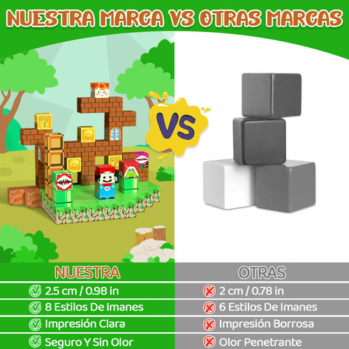 Bloques Magnéticos Construcción Juguetes Niños Regalos