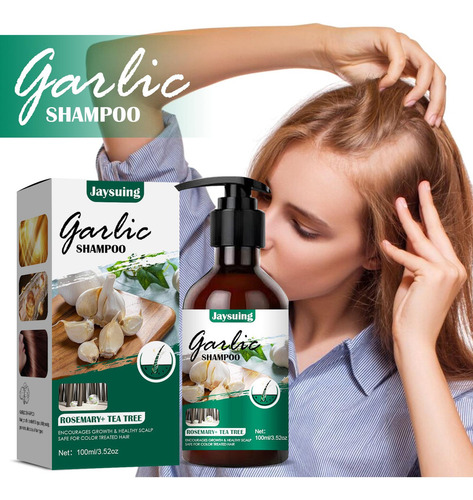 Qk Shampoo De Alho Sem Perfume Para Cabelos Normais A Secos