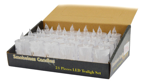 Vela Led Con Efecto Llama Luz Cálida + Pilas 3.5x5cm