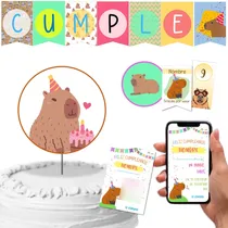 Comprar Kit Imprimible Cumple + Candy Editable - Carpincho