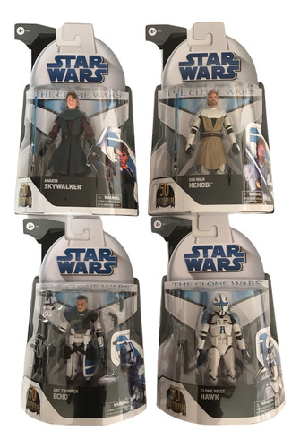 Colección 4 Figuras Black Series Clone Wars Target Exclusive