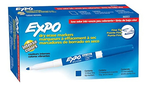 Rotulador De Borrado En Seco Expo Low Olor, Paquete De 12 Un