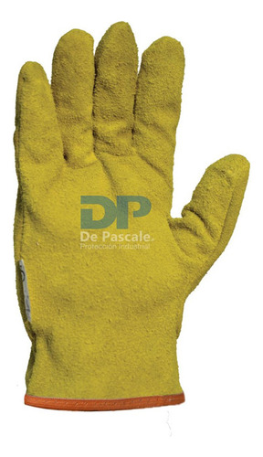 Guante Lincoln Descarne Amarillo Forrado. Talle 10 Dp