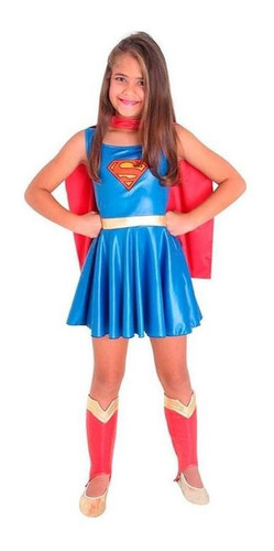 Fantasia Super Mulher Infantil Superman Licenciada