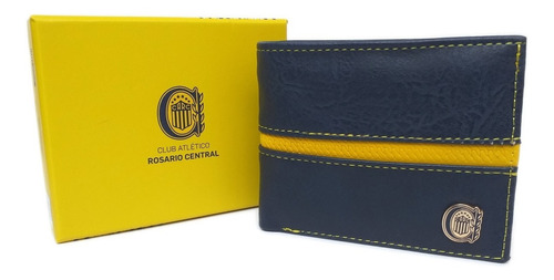 Billetera Cuero Pu Rosario Central Licencia Oficial 