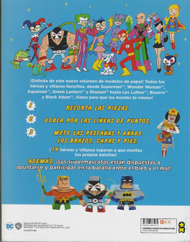 Imagen 2 de 4 de Superhéroes Y Mascotas: ¡más Modelos De Papel!