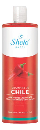 Shampoo De Chile 950ml Sheló Nabel Auxiliar En Crecimiento