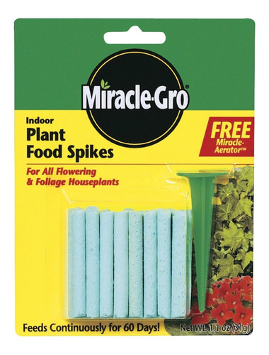 Miracle-gro Espigas Para Plantas De Interior, 4 Paquetes De 