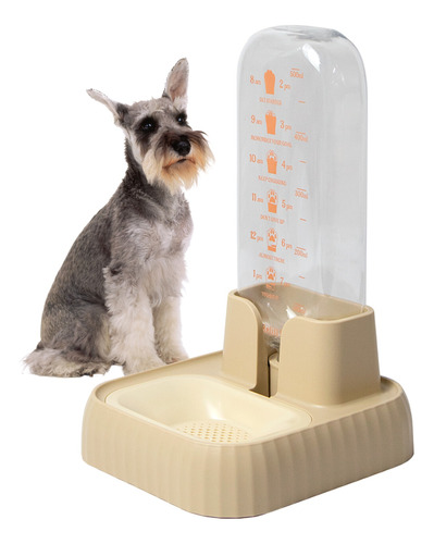  Bebedero Dispensador De Agua Para Mascotas Beige