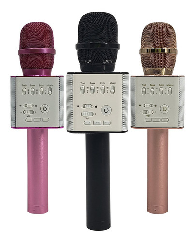 Microfono Karaoke Bluetooth Inalambrico Con Parlante Usb Var