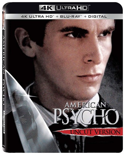 Blu Ray 4k  American Psycho Psicopata Americano Cons Stock 