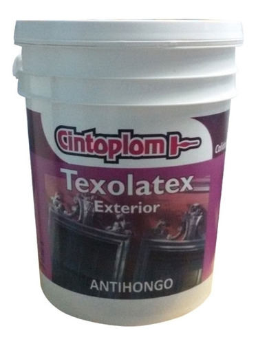 Pintura Latex Exterior Cintoplom 10 Lts Blanco Frentes Muros