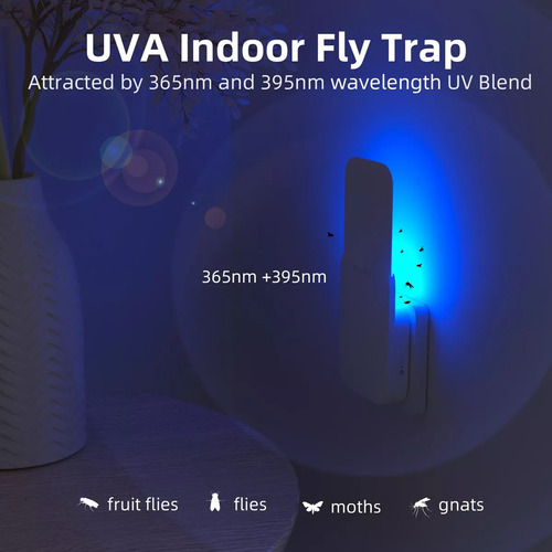 Lámpara mata mosquitos eléctrica silencioso atrapa moscas para interiores trampa mosquitos el hogar con luz led pare polillas y mosquitos 2 dispositivos 20 repuestos raquete dp-led Xixi