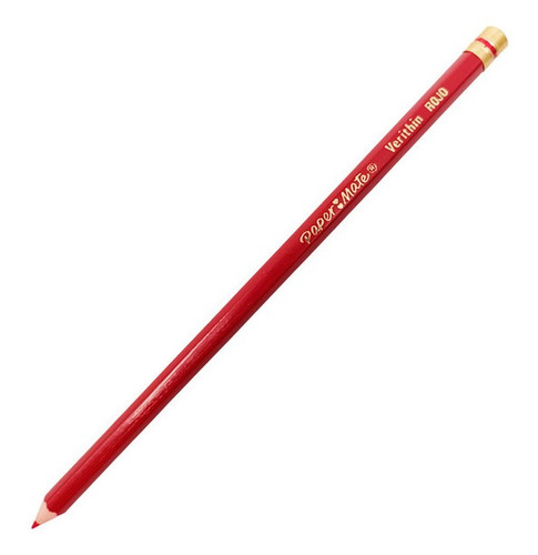 Lapiz Checador Paper Mate Rojo Hexagonal 12 Pzas