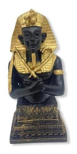 Escultura Busto Tutankamon 15,5 Cm Em Resina