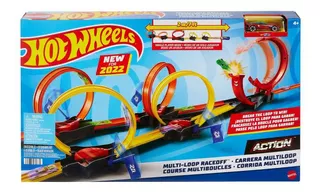 Hot Wheels Multi-Loop Race Off color naranja/amarillo/rojo - 1 piezas