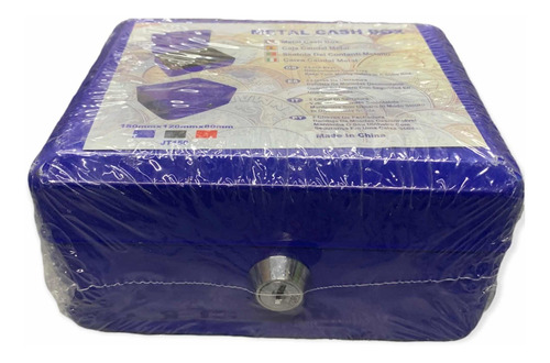 Caja Fuerte Con Llave Chica 15.por 12 Por 7 Cm