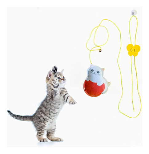 2 Piezas Divertido Gatito Juguete Gato Palo Retráctil Gato
