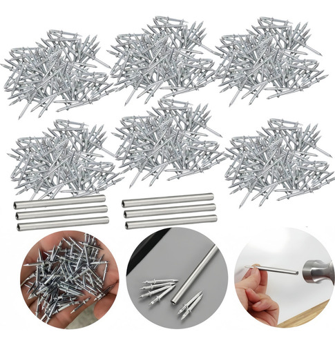 600 Clavos Doble Cabeza Sin Costura