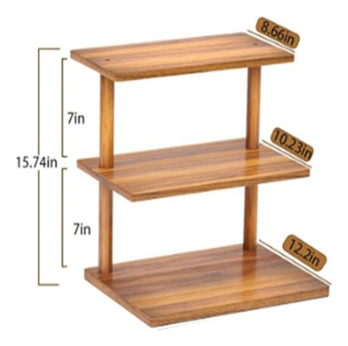 Soporte De Madera Para Cupcakes De 3 Niveles, Estilo