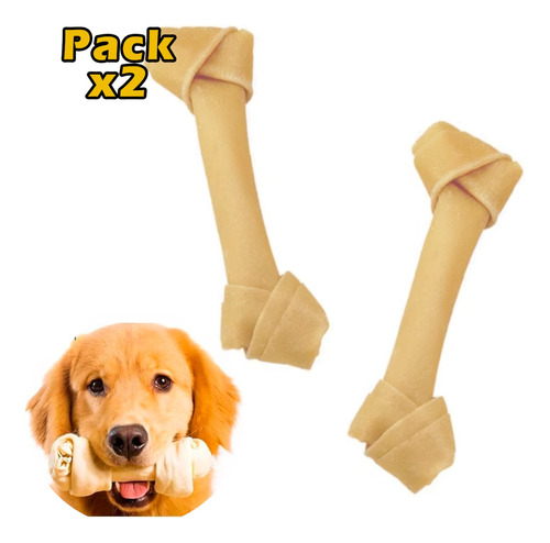 Pack X2 Huesos Perros Cartilagos Para Mascota Naturales 20cm