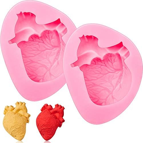 Molde De Mousse De Helado En Forma De Corazón Humano 3d, Mol